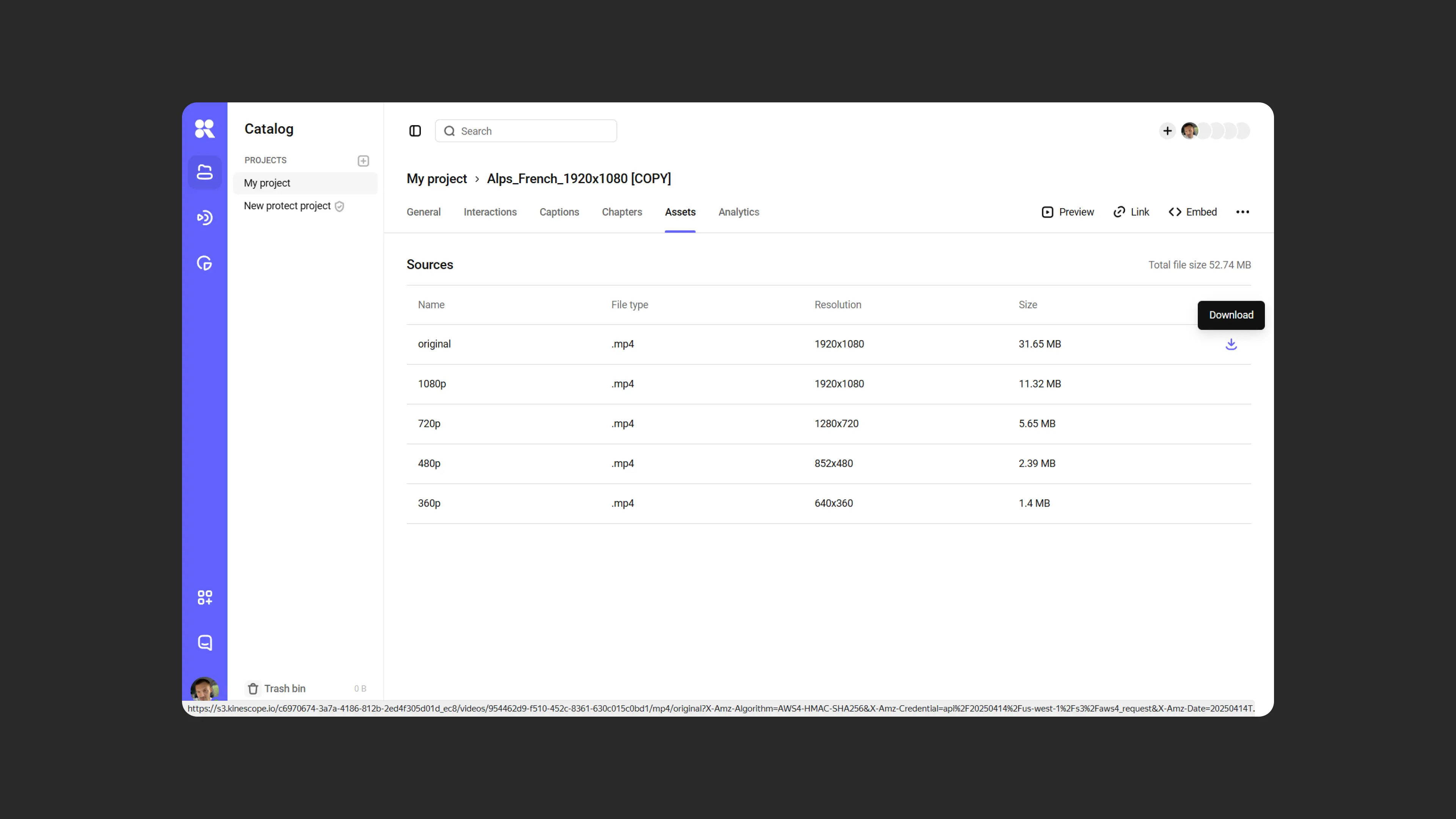 List of available video resolutions
