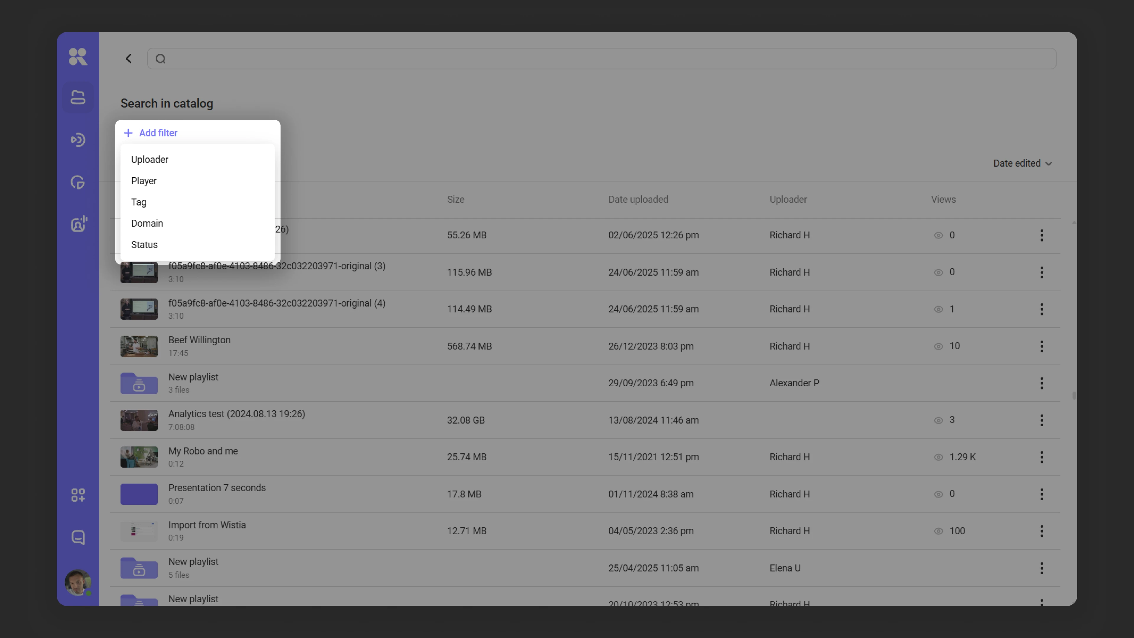 Filters for advanced search