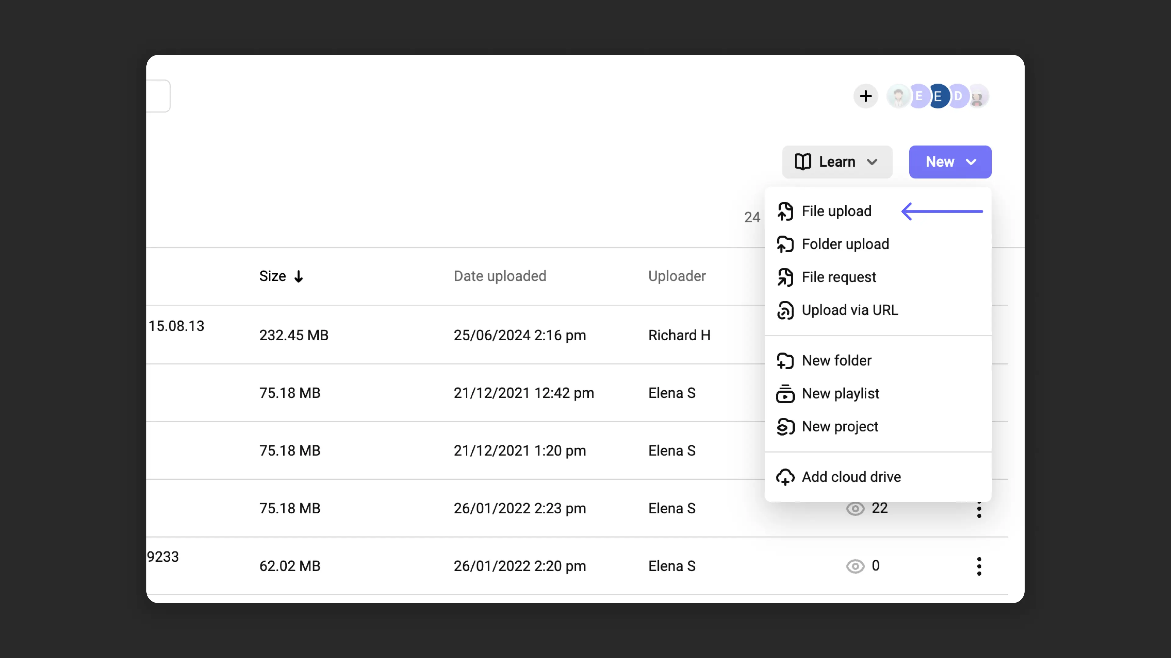 Uploading one or multiple files