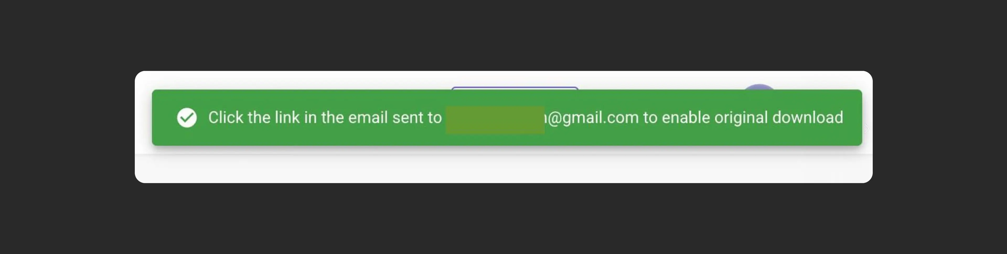 Confirming download activation in VdoCipher