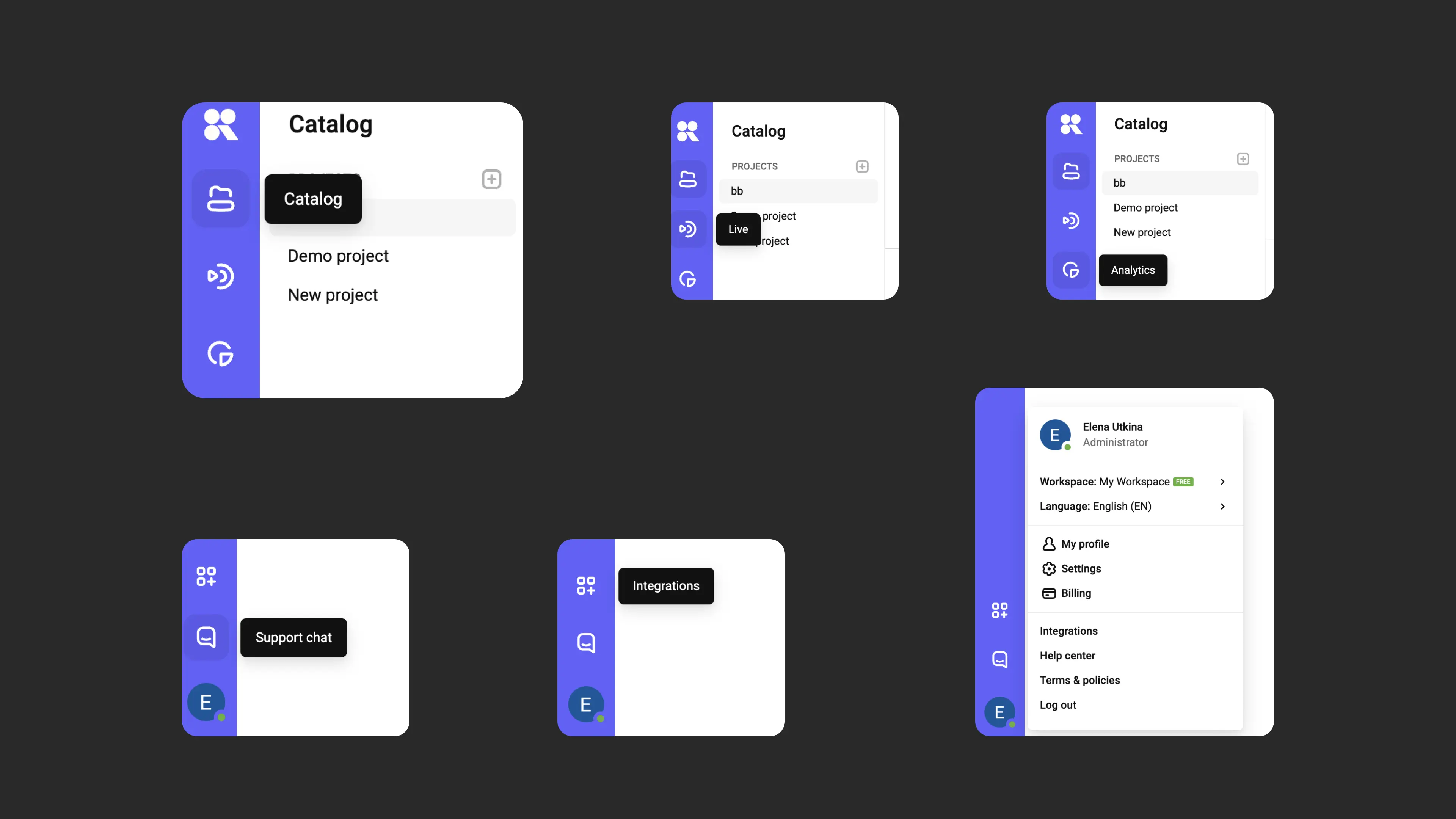 Kinescope dashboard overview