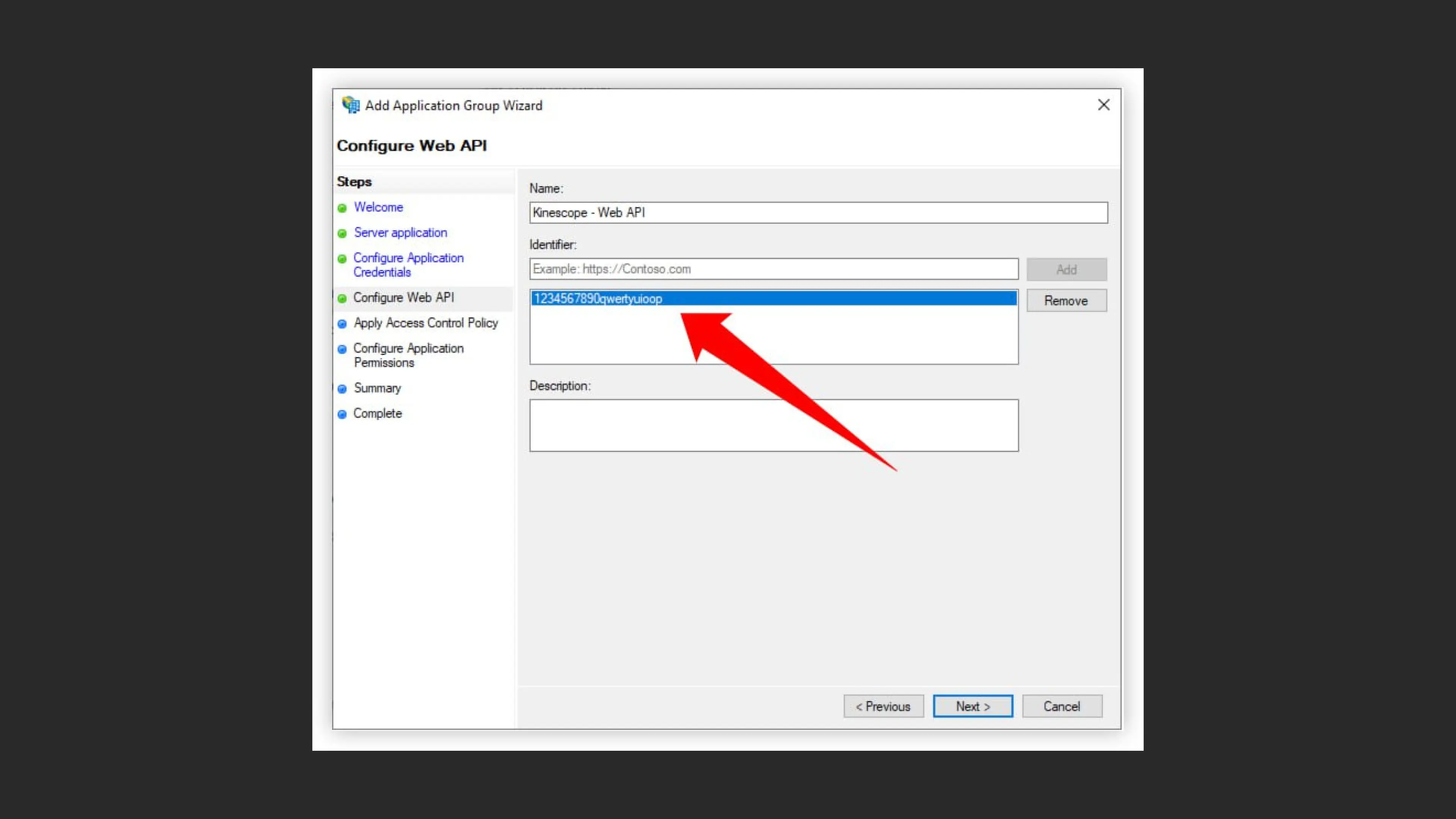 Configuring Web API in AD FS