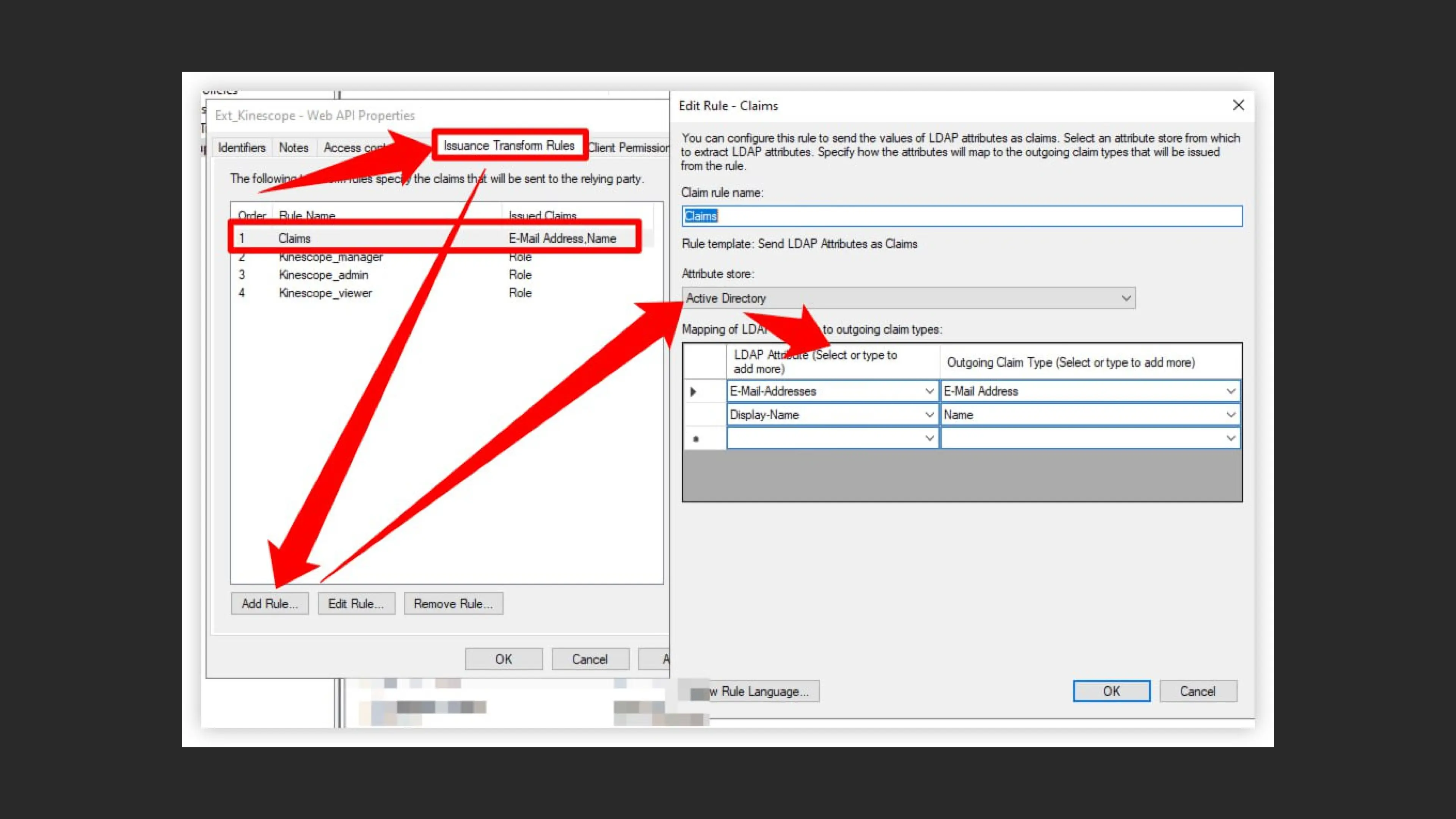 Configuring Issuance Transform Rules in AD FS